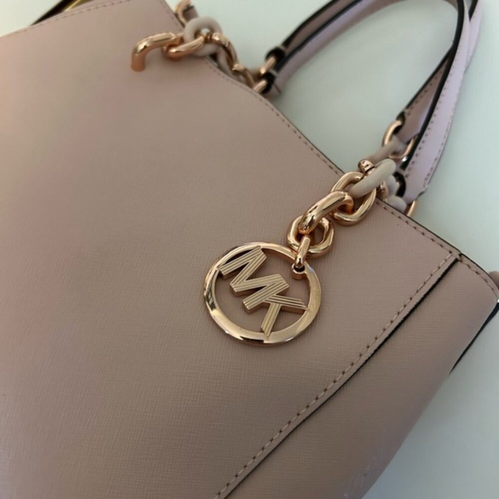 MICHAEL KORS Cynthia Saffiano Leather Satche shoulder bag crossbody - Picture 9 of 9
